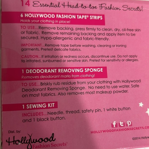 Hollywood Fashion Secrets Style Emergency 14pc Essentials Head to Toe‎ Kit NEW - Picture 13 of 13